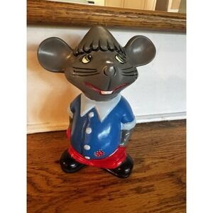Vintage McNees Topo Gigio Mouse Painted‎ Butt Out Figurine Weird SIGNED 299